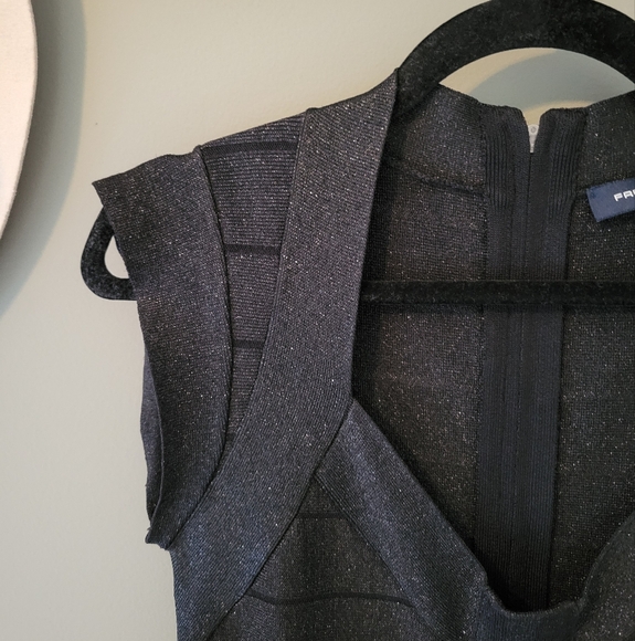 French Connection Shimmer Bandage Dress Size 8 - Picture 3 of 12